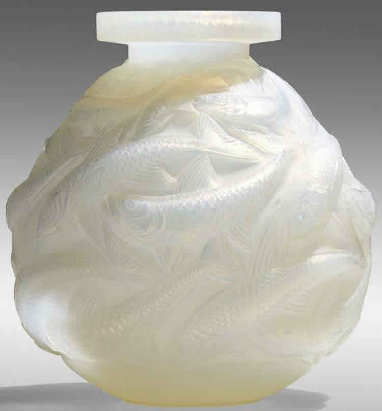 Rene Lalique Salmonides Vase