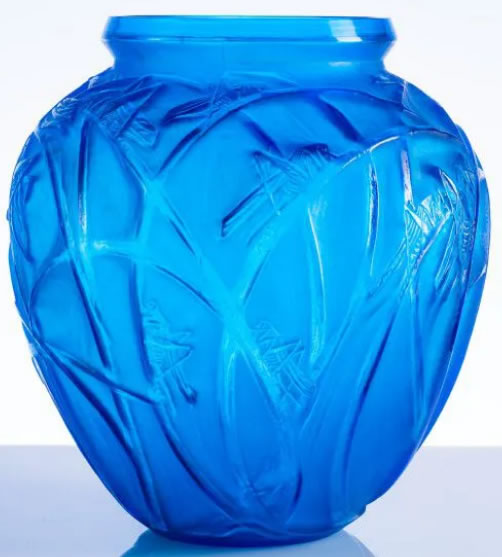 R. Lalique Sauterelles Vase