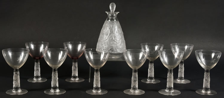 Rene Lalique Schlumberger Tableware