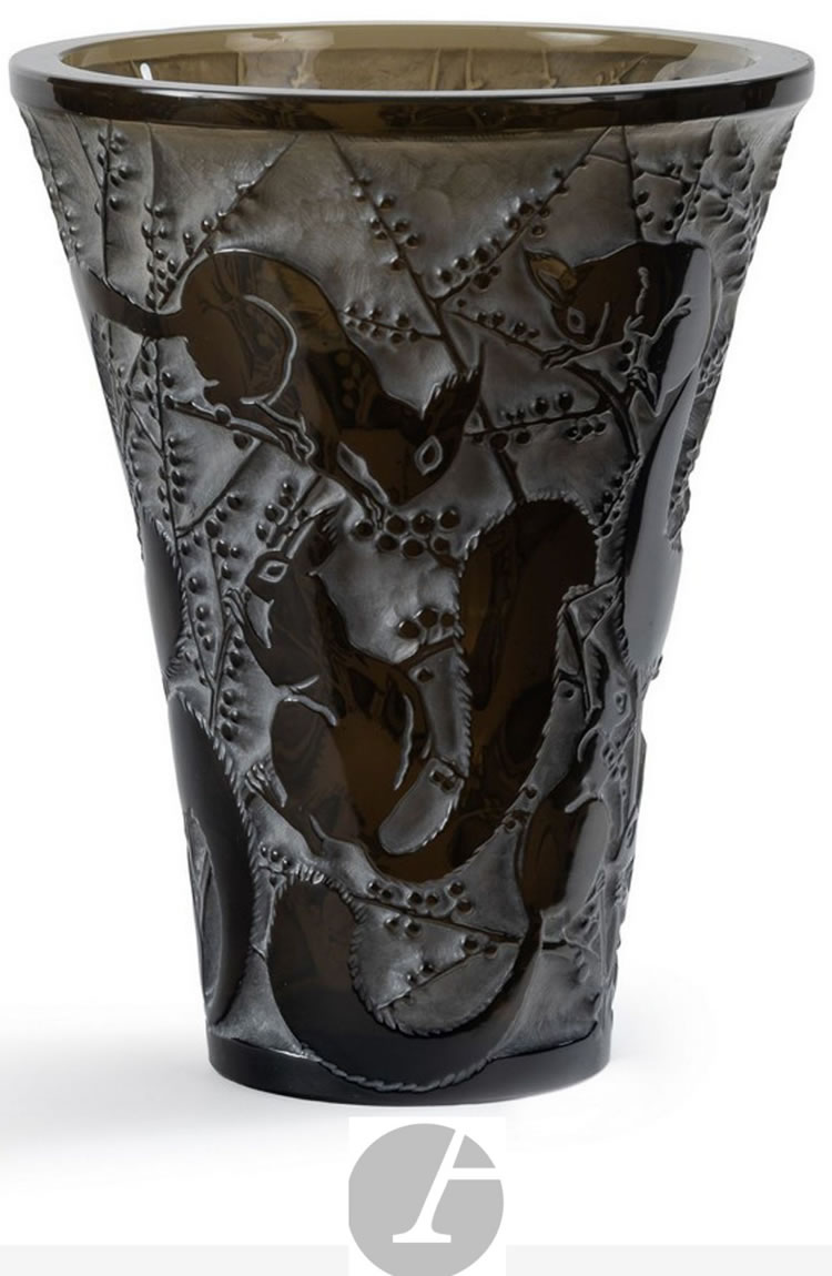 Rene Lalique Vase Senart