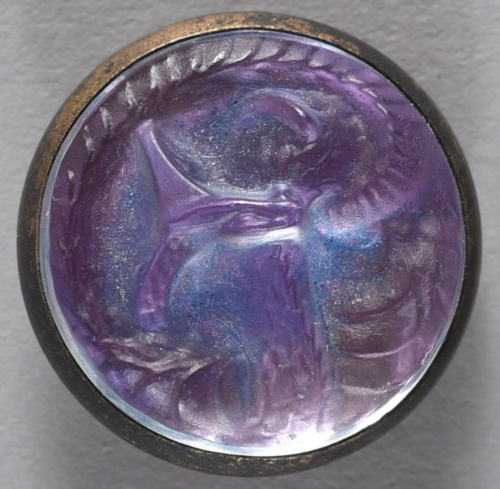 R. Lalique Serpent Button