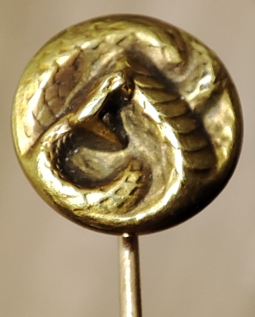 R. Lalique Serpent-2 Stickpin 2 of 2