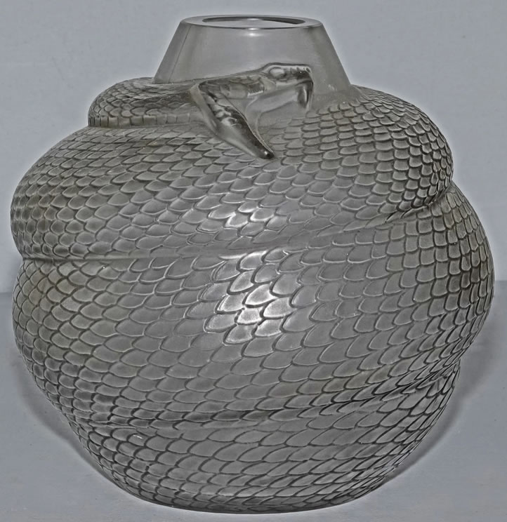 R. Lalique Serpent Vase