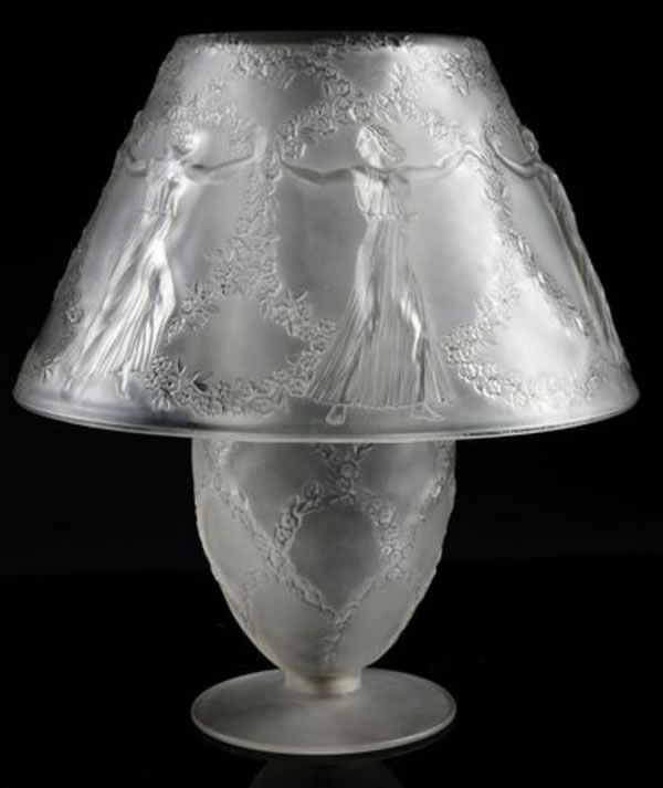R. Lalique Six Dancers Lamp