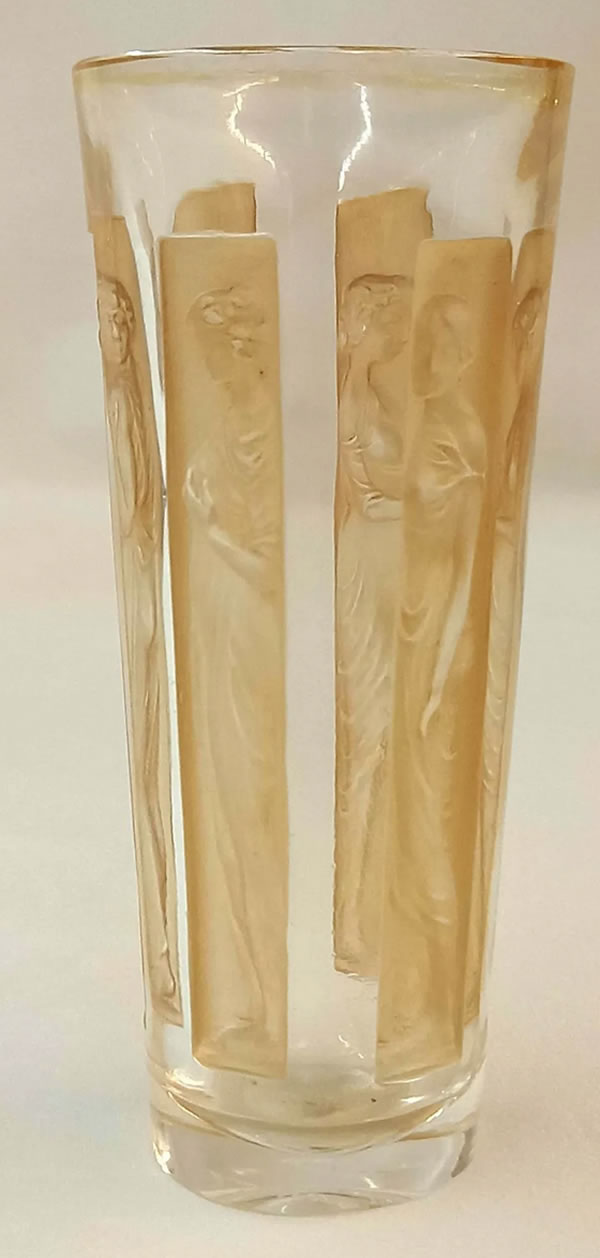Rene Lalique Shot Glass Six Figurines