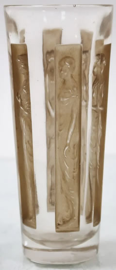 Rene Lalique Shot Glass Six Figurines