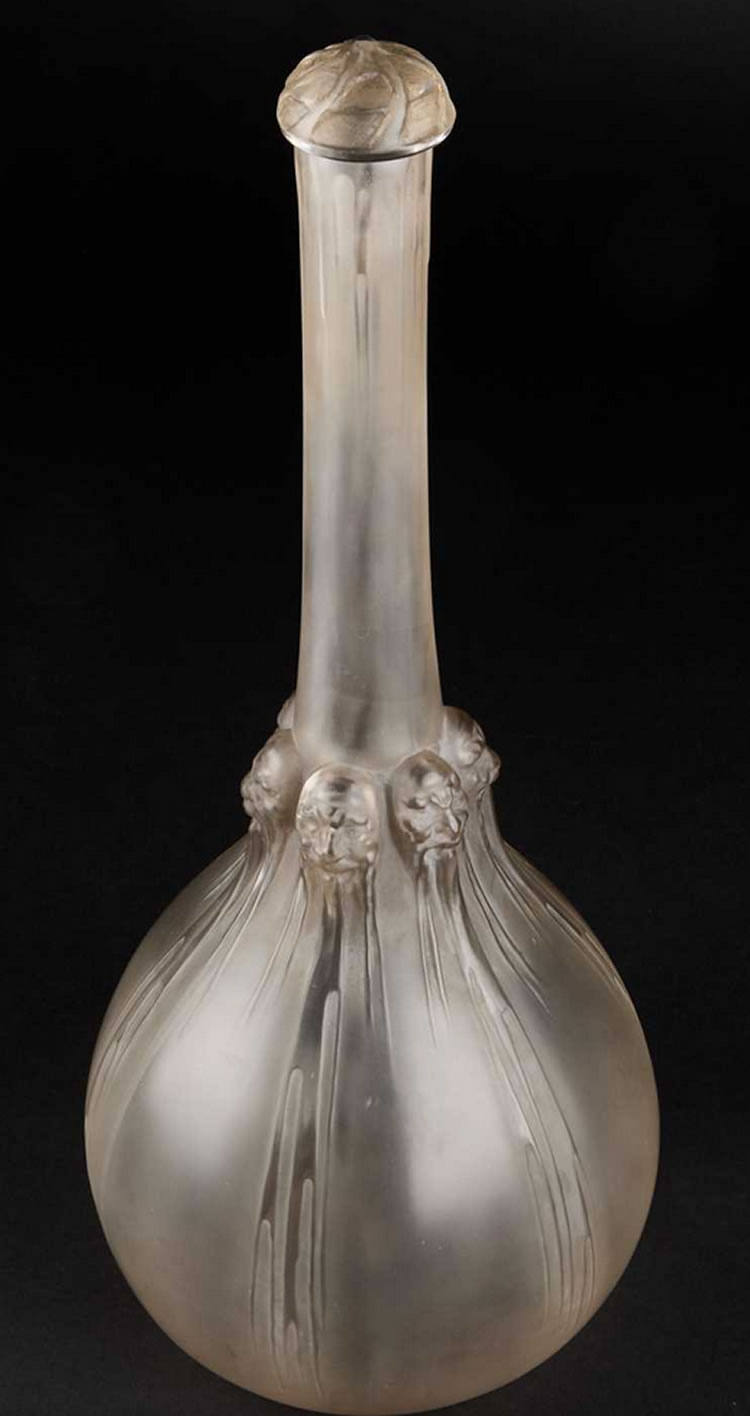 R. Lalique Six Tetes Decanter