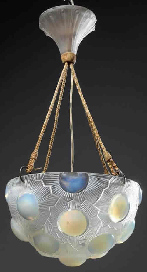 R. Lalique Soleil Chandelier
