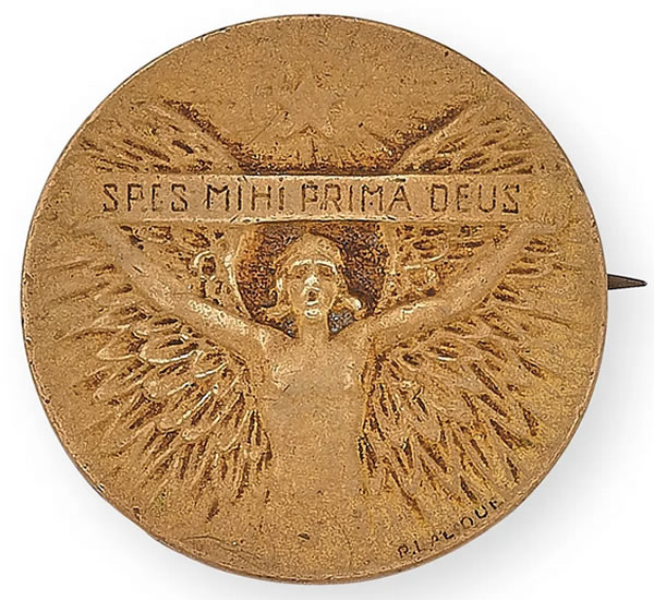Rene Lalique  Spes Mihi Prima Deus Brooch 