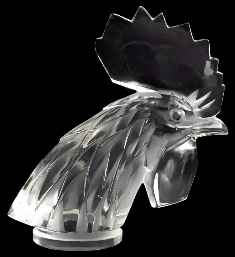 Rene Lalique Car Mascot Tete de Coq