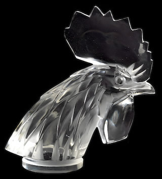 R. Lalique Tete de Coq Car Mascot