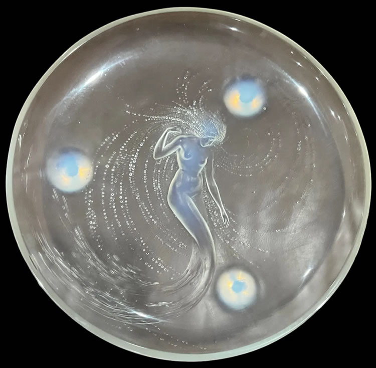 R. Lalique Trepied Sirene Shallow Bowl