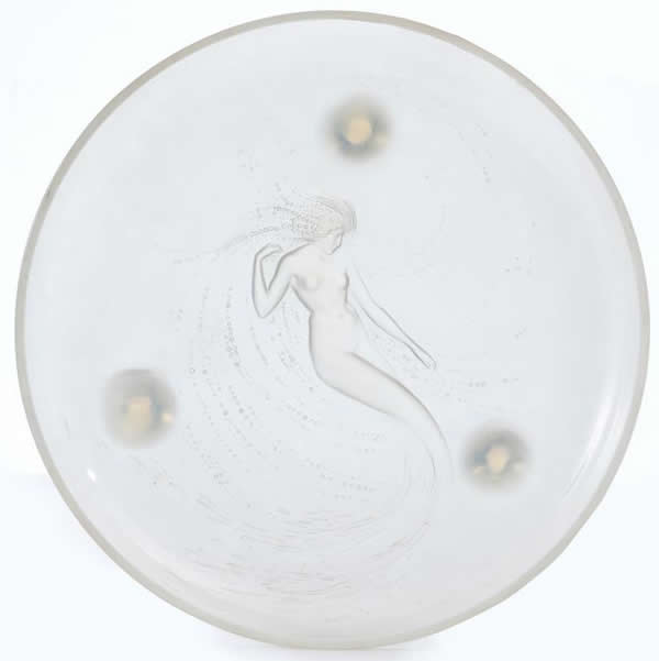 Rene Lalique Shallow Bowl Trepied Sirene