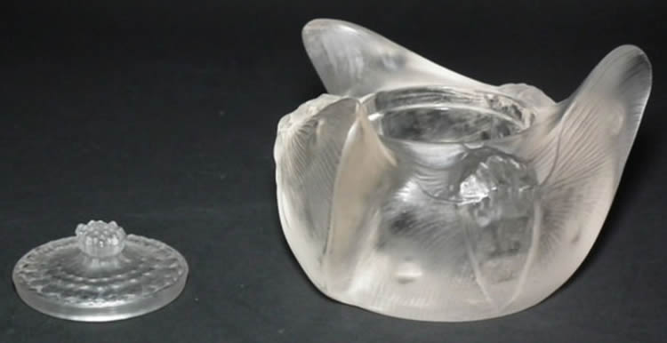 R. Lalique Trois Papillons-3 Inkwell