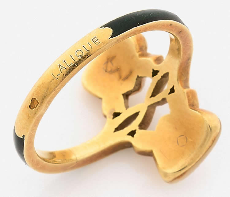 R. Lalique Two Hearts Ring 2 of 2