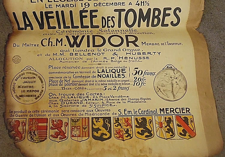 R. Lalique Union De France Pour La Belgique Poster 2 of 2