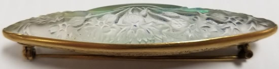 R. Lalique Vase De Bluets Brooch 2 of 2