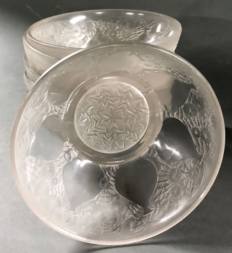 Rene Lalique Bowl Vases