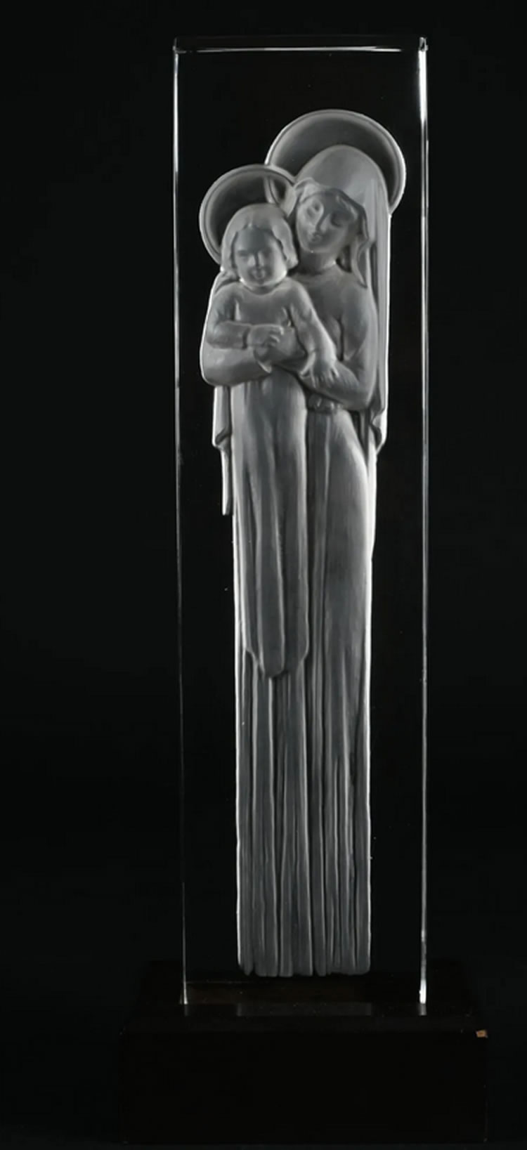 Rene Lalique Statue Vierge a l'Enfant