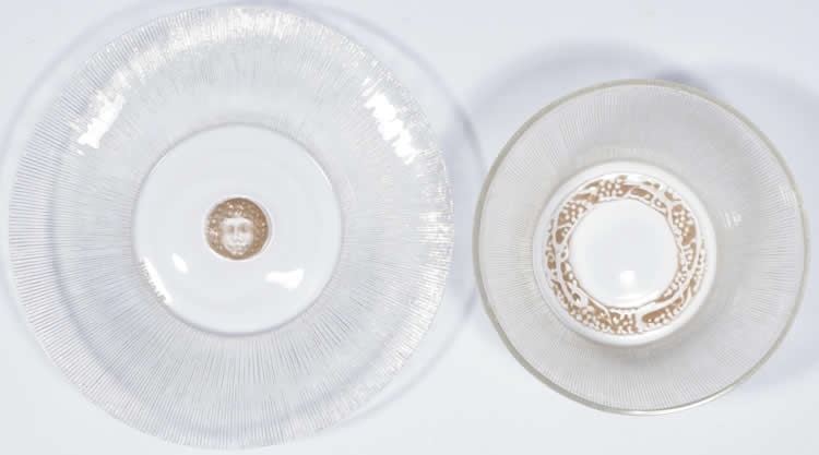 R. Lalique Vigne Striee Tableware