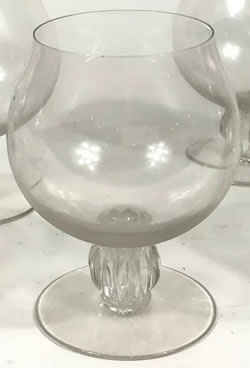 Alger Lalique France Modern Crystal Snifter Style Glass Not Made Pre-War