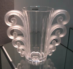 Beauvais Lalique France Crystal Modern Vase