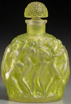 Calendal For Molinard Lalique France Crystal Modern Perfume Bottle