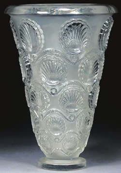 Cancale Laique France Crystal Vase