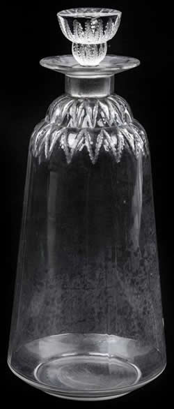 Champigny Lalique France Crystal Modern Decanter