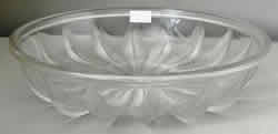 Chataignier Lalique France Crystal Modern Bowl