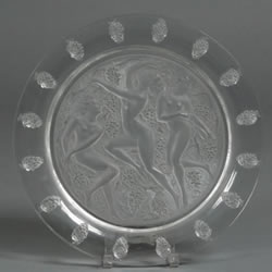 Cote D'Or Lalique France Crystal Modern Plate