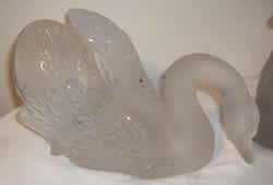 Cygne Tete Penchee Lalique France Crystal Modern Swan Decoration