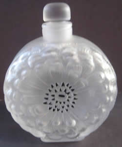 Dahlia Lalique France Crystal Modern Perfume Bottle