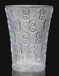 Deux-A-Deux Lalique France Crystal Vase