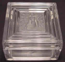 Duncan Lalique France Crystal Modern Box