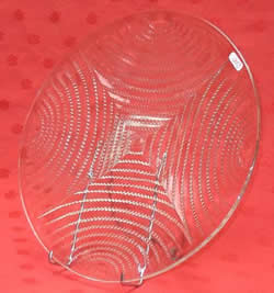 Ecumes Lalique France Crystal Modern Plate