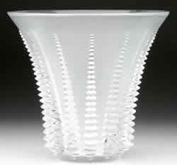 Font-Romeu Lalique France Crystal Vase