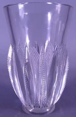 Gerardmer Lalique France Crystal Vase