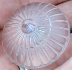 Marguerite Toupie Lalique France Modern Crystal Spinning Top From Above