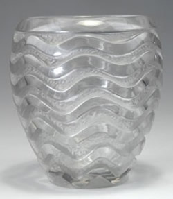 Meandres Lalique France Crystal Vase