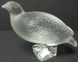 Perdrix Inquiete Pigeon Lalique France Crystal Decoration