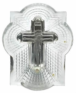 Petitie Croix  Lalique France Crystal Modern Plaque Decoration