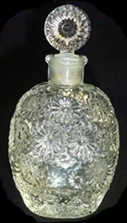Rose Lalique France Crystal Modern Perfume Bottle For Worth Signed Only For Worth No R. Lalique or Lalique Signature