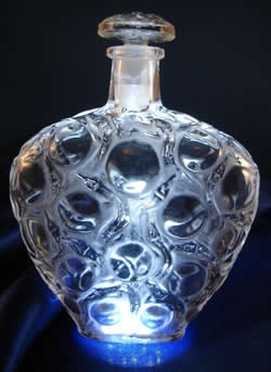 Salamandres Lalique France Modern Crystal Perfume Bottle