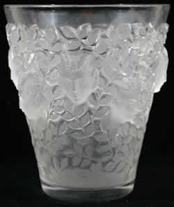 Silenes Lalique France Crystal Vase