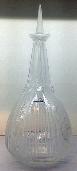 Sirenes Et Grenouilles Lalique France Crystal Modern Decanter