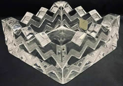 Soudan Lalique France Crystal Ashtray