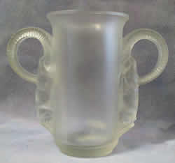 Thibet Lalique France Crystal Modern Vase