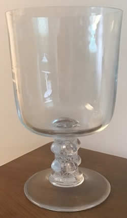 Vase Saint-Denis - Lalique France Crystal Modern Close Copy With Taller And Narrower Top Section Of The R. Lalique Saint-Denis Bowl