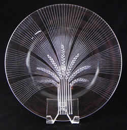 Verneuil Lalique France Crystal Modern Plate